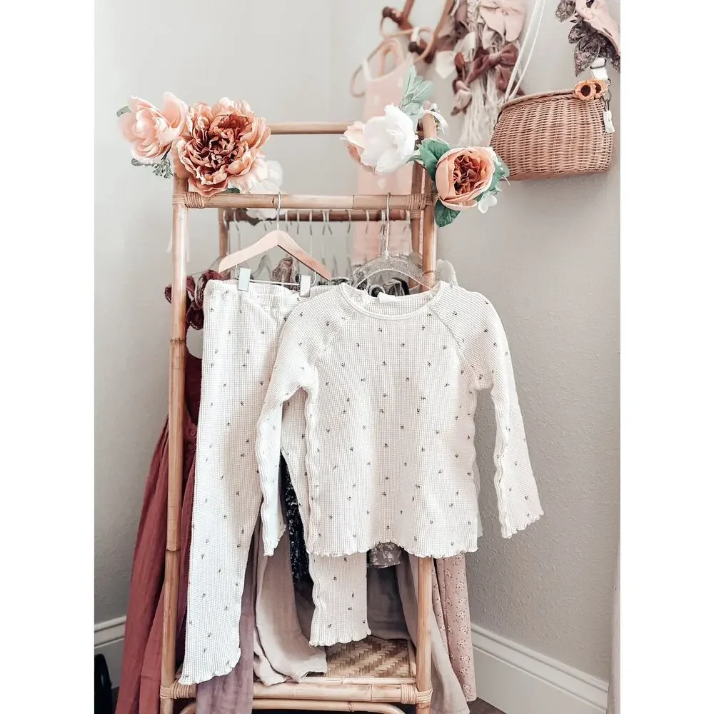 Slow Mornings Minimalist Neutral 2pc Thermal Lounge Set 4T